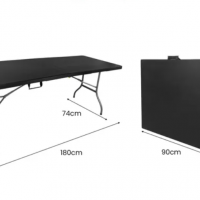 TABLE PLIANTE NOIRE