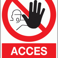 PANNEAU ACCES INTERDIT