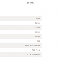 CHEVILLE A FRAPPER X100 5x40mm
