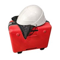 CASQUE ET CAISSE ELECTRICIEN ORANGE