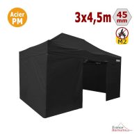 BARNUM ACIER NOIR PACK MUR 3X4.5m